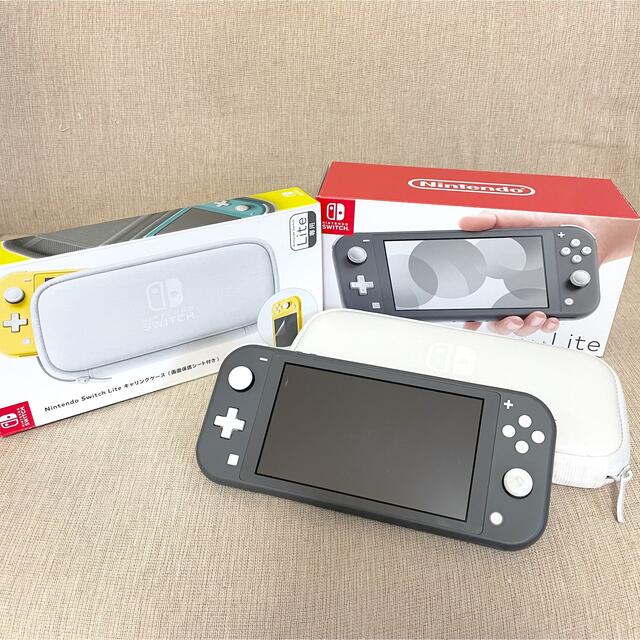 Nintendo Switch Liteグレー　& ケース