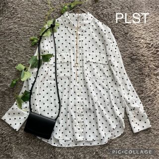 プラステ(PLST)の★専用★  PLST 水玉ドット　とろみシャツ　ゆったりシルエット(シャツ/ブラウス(長袖/七分))