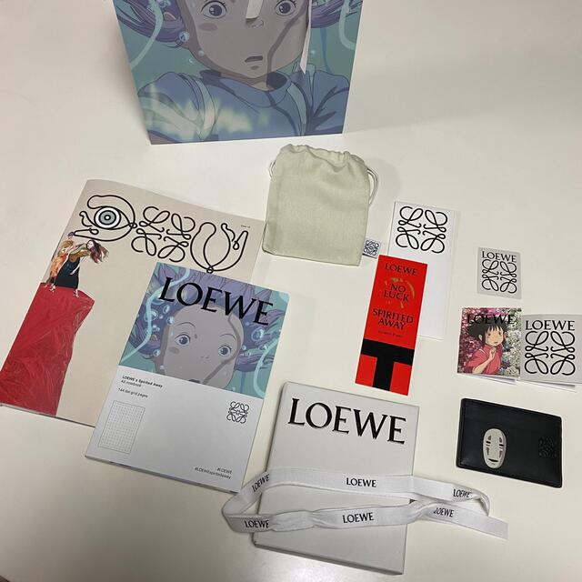 ロエベ LOEWE 千と千尋 カオナシ カードケース 黒