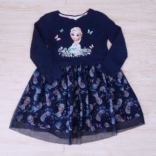 エイチアンドエム(H&M)の【専用】H&M　アナと雪の女王 ワンピースと長袖Tシャツ2枚セット　110(ワンピース)