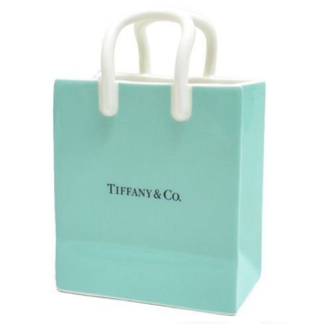 Tiffany & Co. - Tiffany 陶器製 紙袋型 小物入れ 廃盤 希少 箱付の