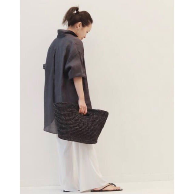 Plage(プラージュ)の美品✨プラージュ シャツ 麻 ブラウス 春服 カットソー リネン オーバーサイズ レディースのトップス(シャツ/ブラウス(長袖/七分))の商品写真