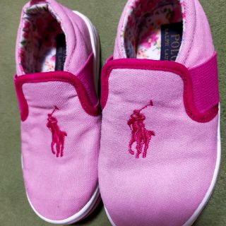 ポロラルフローレン(POLO RALPH LAUREN)のPOLO 花柄スリッポン　16.3cm(スリッポン)