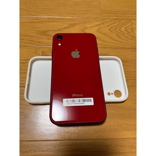 iPhone(アイフォーン)のiPhone XR Red 128 GB SIMフリー   スマホ/家電/カメラのスマートフォン/携帯電話(スマートフォン本体)の商品写真