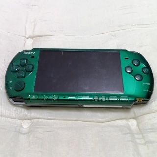 プレイステーションポータブル(PlayStation Portable)のpsp3000 本体 グリーン(携帯用ゲーム機本体)