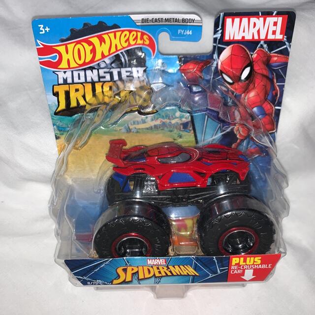 新品◆MARVEL◆Hot Wheels モンスタートラック スパイダーマン