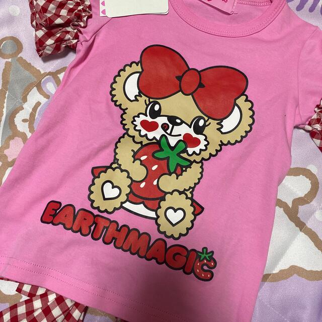 EARTHMAGIC - アースマジック ギンガムチェック Tシャツの通販 by 次回