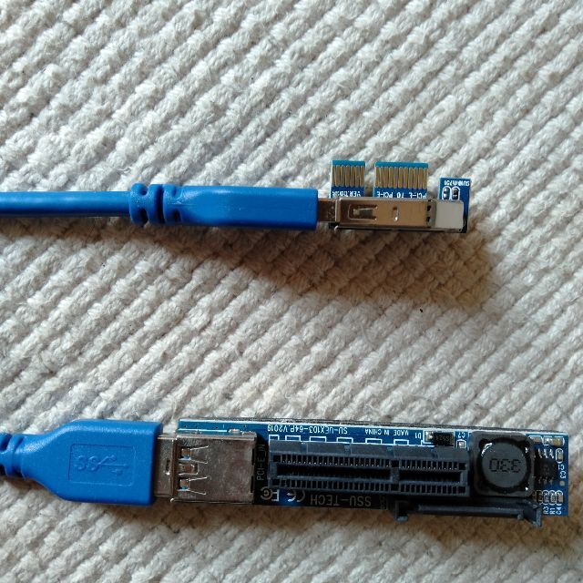 PCI-E 延長ケーブル 0.6m GLOTRENDS UEX103 スマホ/家電/カメラのPC/タブレット(PC周辺機器)の商品写真