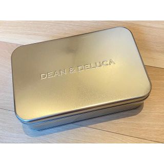 ディーンアンドデルーカ(DEAN & DELUCA)のDEAN&DELUCA クッキー缶 空缶 シルバー(小物入れ)