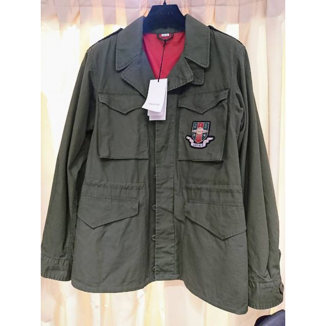 GUCCI - GUCCI M65 グッチ ミリタリージャケット:モッズコート GUCCI - GUCCI M65 グッチ ミリタリージャケット:モッズコート