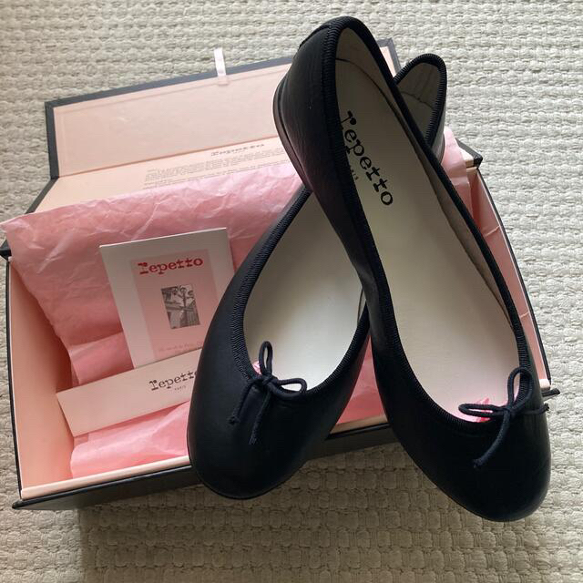 repetto(レペット)のレペット　バレエシューズ　37.5 ブラック　レザー レディースの靴/シューズ(バレエシューズ)の商品写真