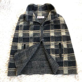 マルニ(Marni)のvintageマルニ　MARNI ニットショートコート　ポンチョ風(ポンチョ)