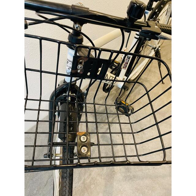 【A180様】100円引き★VIENTO 26インチ自転車 白 カゴ＆鍵付き スポーツ/アウトドアの自転車(自転車本体)の商品写真