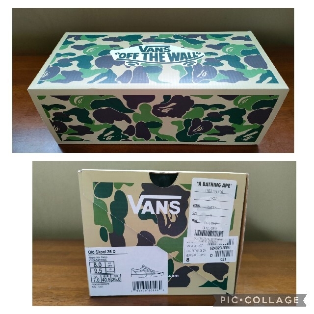 A BATHING APE(アベイシングエイプ)の★【新品未使用】BAPE X VANS ABC CAMO OLD SKOOL M メンズの靴/シューズ(スニーカー)の商品写真