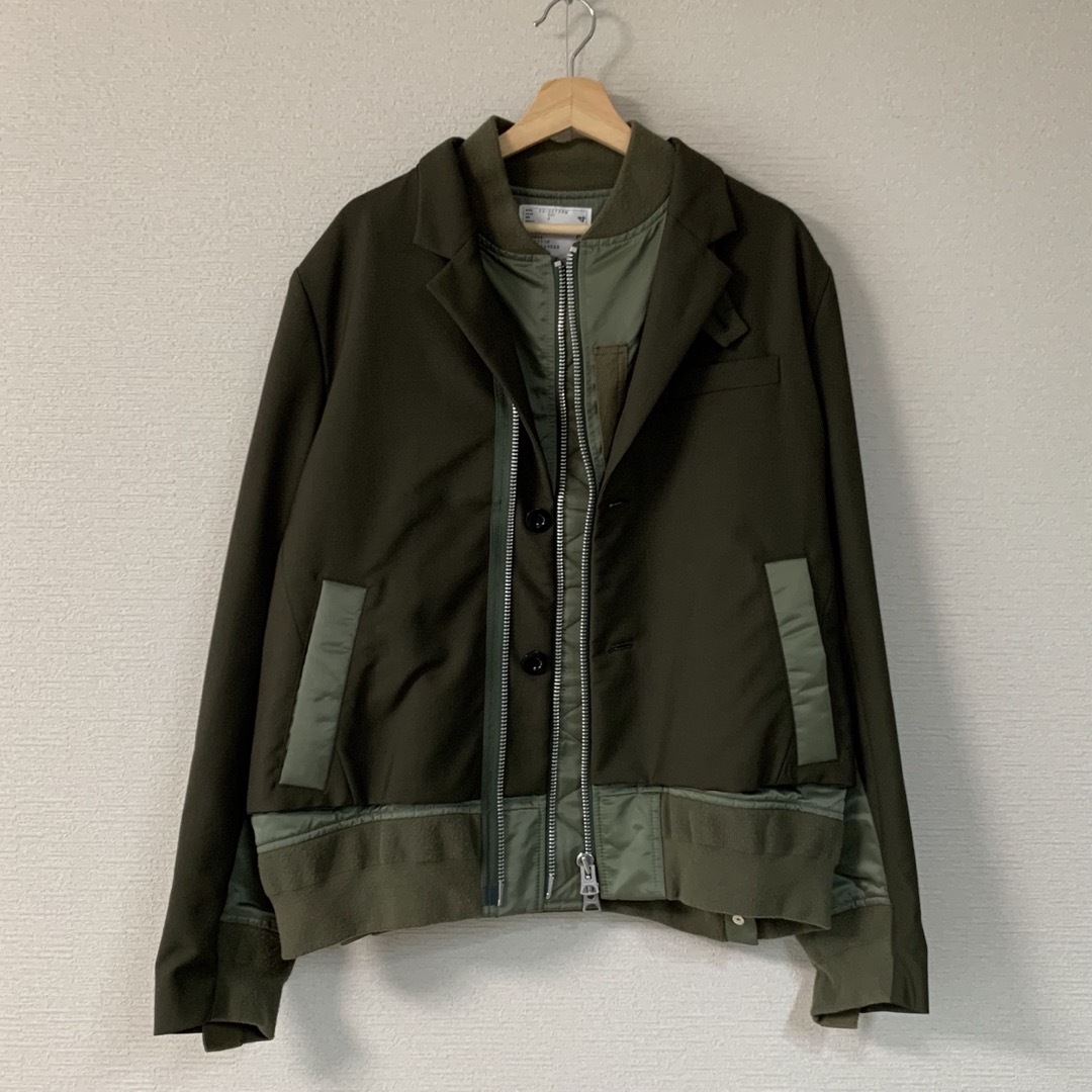 【完売/size4】sacai 22ss Suiting Mix Blouson 【完売/size4】sacai 22ss Suiting Mix Blouson