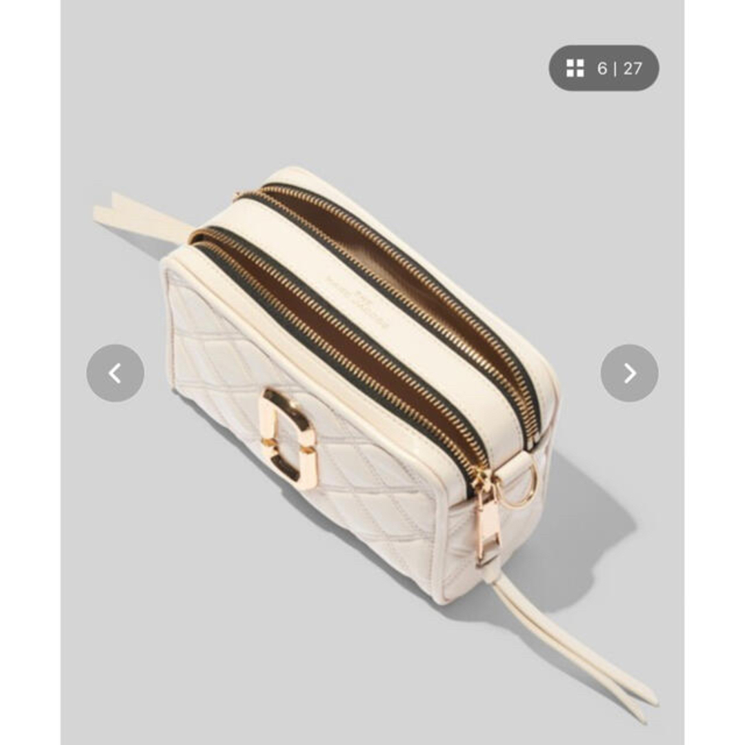 MARC JACOBS(マークジェイコブス)の【新品】MARC JACOBS キルティングショルダーバッグ アイボリー レディースのバッグ(ショルダーバッグ)の商品写真