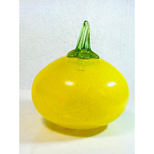 【 美品 】Kosta Boda  フッテリアシリーズ Yellow melon 2