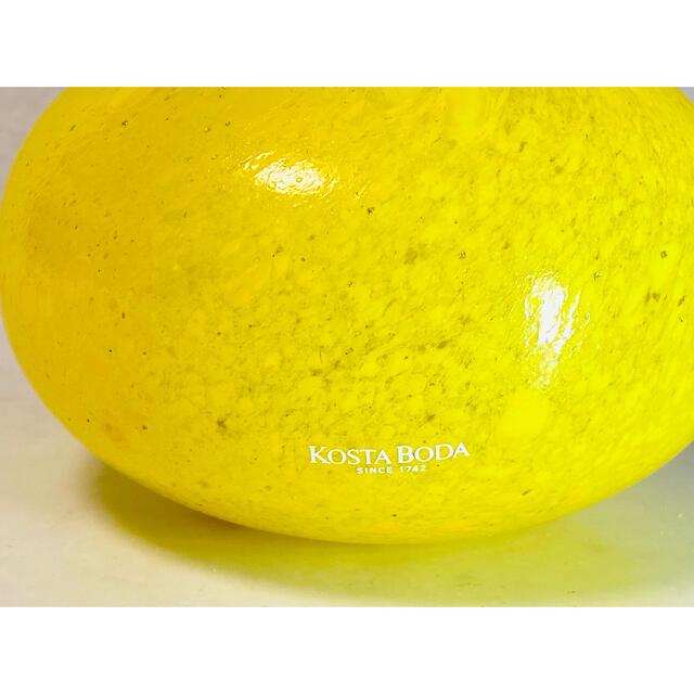 【 美品 】Kosta Boda  フッテリアシリーズ Yellow melon 4