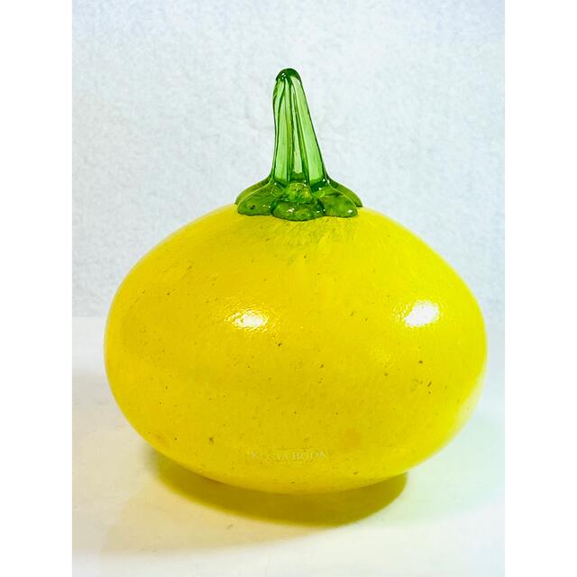 【 美品 】Kosta Boda  フッテリアシリーズ Yellow melon 7