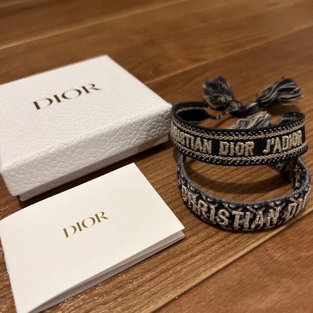 送料込み　ChristianDior 定番ロゴミサンガ　２本セット　ブレスレットディオールミサンガ