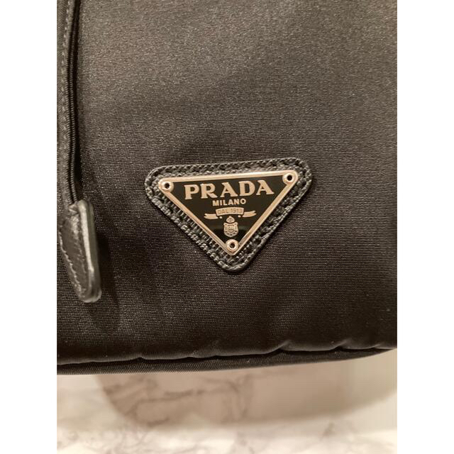 PRADA(プラダ)のPRADA プラダ　ナイロン　巾着　ミニバッグ　ポーチ　ストラップ付 ハンドメイドのファッション小物(バッグ)の商品写真