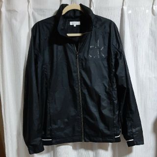 カルバンクライン(Calvin Klein)のウィンドブレーカー　黒　LL(ナイロンジャケット)