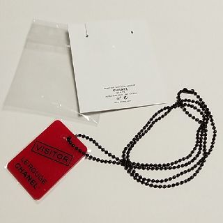 シャネル(CHANEL)の送込 ルージュ チャーム ネックレス シャネル ノベルティ 赤 (チャーム)