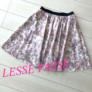 レッセパッセ(LAISSE PASSE)のフレアスカート 花柄 スカート フェミニン(ひざ丈スカート)