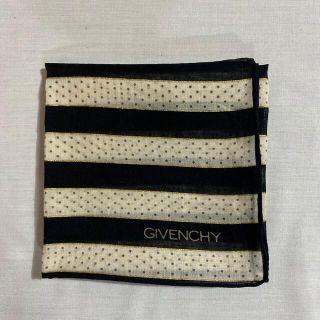 ジバンシィ(GIVENCHY)のジバンシィ　ハンカチ　未使用品　ボーダー　#1615(ハンカチ)