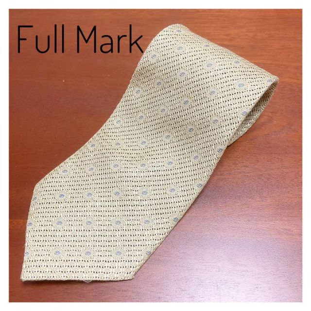 【美品】Full Mark フルマークス メンズ ネクタイ 黄色 ドット メンズのファッション小物(ネクタイ)の商品写真