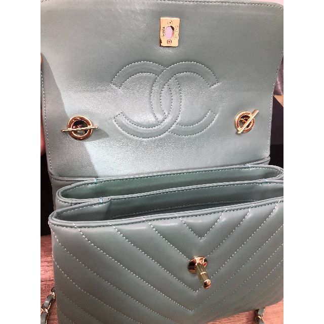 人気最安値 CHANEL - CHANEL シャネル トレンディ CC トップハンドル マトラッセ 水色の通販 by ヨシカズ 's shop|シャネルならラクマ 特典進呈