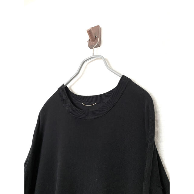 Silk CTN C/N KNIT BLK