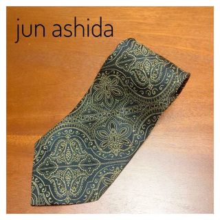 ジュンアシダ(jun ashida)の【美品】jun ashida メンズ ネクタイ ネイビー ペイズリー(ネクタイ)