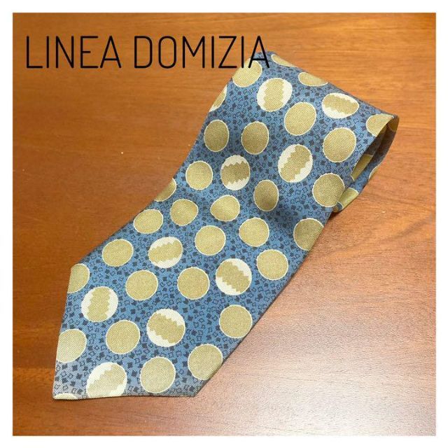 【美品】LINEA DOMIZIA  リペアドミジア メンズ ネクタイ ドット