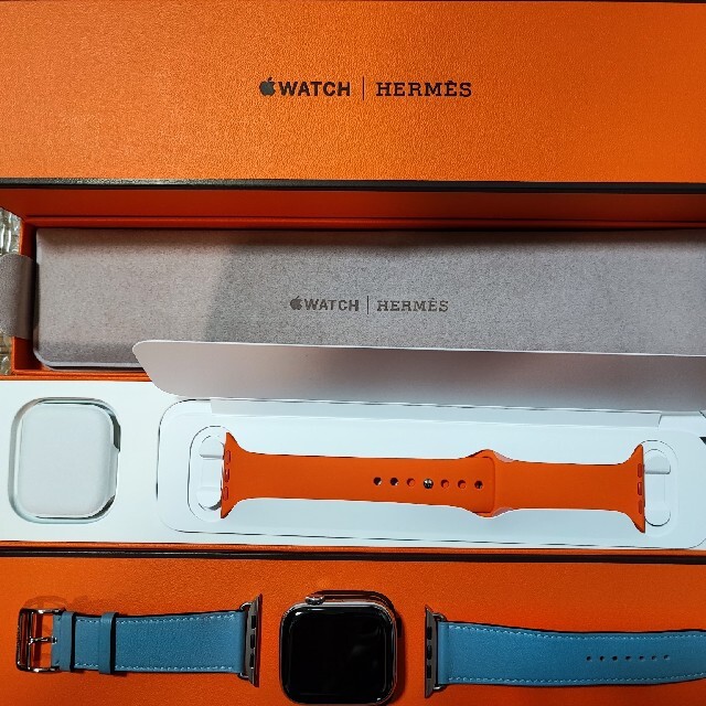 Hermes(エルメス)のApple Watch HERMES Series7 45mm ブルー・ラン メンズの時計(腕時計(デジタル))の商品写真