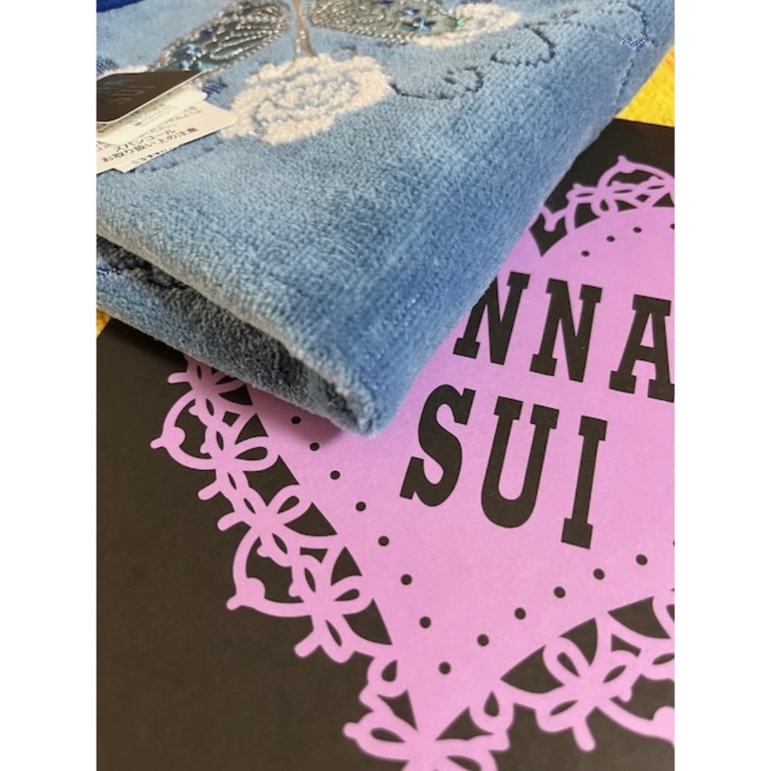 ANNA SUI(アナスイ)のアナスイ　タオルハンカチ　キラキラバタフライ レディースのファッション小物(ハンカチ)の商品写真