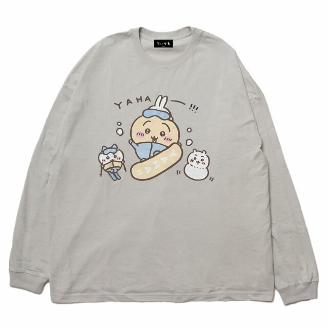 ちいかわ観光 ビックシルエットTシャツ うさぎスノボ【Mサイズ】 2