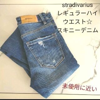 マウジー(moussy)のstradivariusストラディバリウスダメージデニムスキニー　ザラマウジー(デニム/ジーンズ)