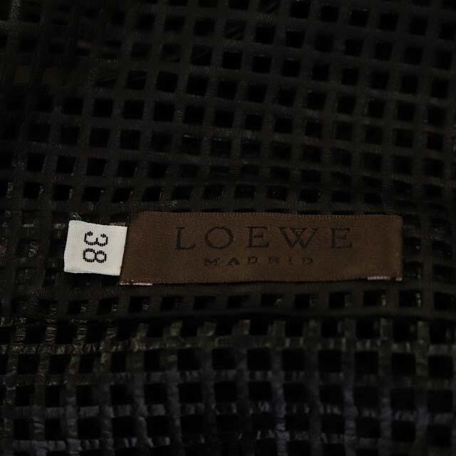 LOEWE(ロエベ)のロエベ LOEWE テーラードジャケット メッシュ シースルー 38 黒 レディースのジャケット/アウター(その他)の商品写真