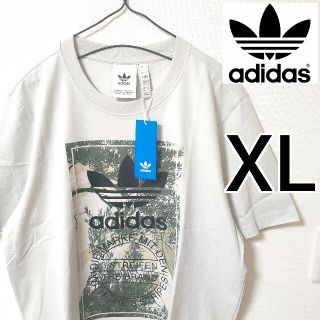 アディダス(adidas)の新品 adidas ライトグレー 半袖Tシャツ カットソー メンズ アディダス(Tシャツ/カットソー(半袖/袖なし))