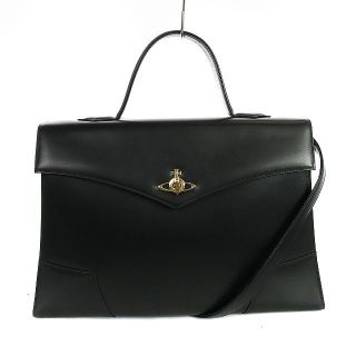 ヴィヴィアンウエストウッド(Vivienne Westwood)のヴィヴィアンウエストウッド 2WAY ショルダーバッグ ハンドバッグ レザー 黒(ショルダーバッグ)