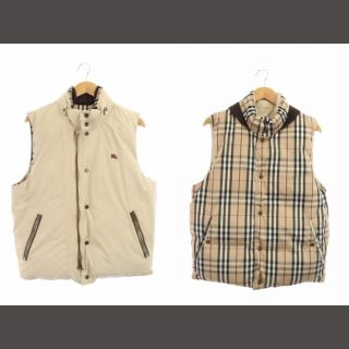 バーバリー(BURBERRY)のバーバリー ロンドン BURBERRY LONDON ダウンベスト S ベージュ(ダウンベスト)