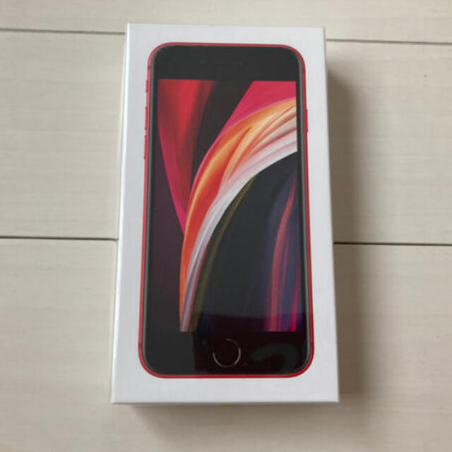 【新品未使用】iPhone SE 第2世代 RED 64GB SIMフリーレッド容量