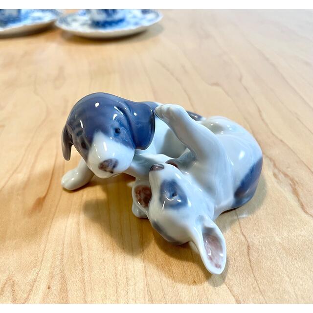 インテリア小物美品！ロイヤルコペンハーゲン　二匹の犬