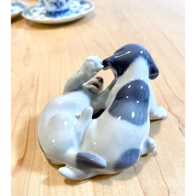 ROYAL COPENHAGEN - 美品!ロイヤルコペンハーゲン 二匹の犬の ROYAL COPENHAGEN - 美品!ロイヤルコペンハーゲン 二匹の犬の