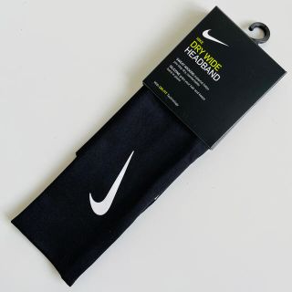 ナイキ(NIKE)のNIKE ナイキ ヘアバンド ブラック Dri-Fit ワイド ターバン(ヘアバンド)