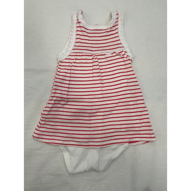 PETIT BATEAU(プチバトー)のプチバトー　ワンピースロンパース70cm キッズ/ベビー/マタニティのベビー服(~85cm)(ロンパース)の商品写真