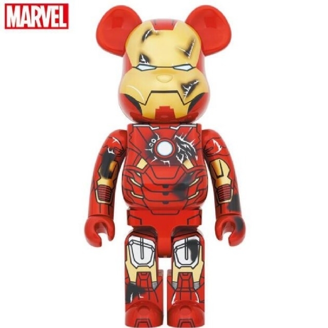 新品未開封☆BE@RBRICK IRON MAN MARK VII DAMAGE