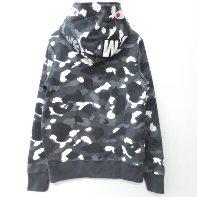 蓄光 A BATHING APE ベイプ ロゴ カモフラ プルオーバー パーカー