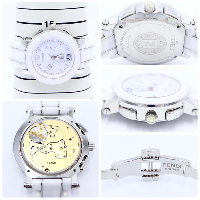 FENDI(フェンディ)の電池新品【美品】FENDI 6600G クロノグラフ セラミック 腕時計 希少 メンズの時計(腕時計(アナログ))の商品写真